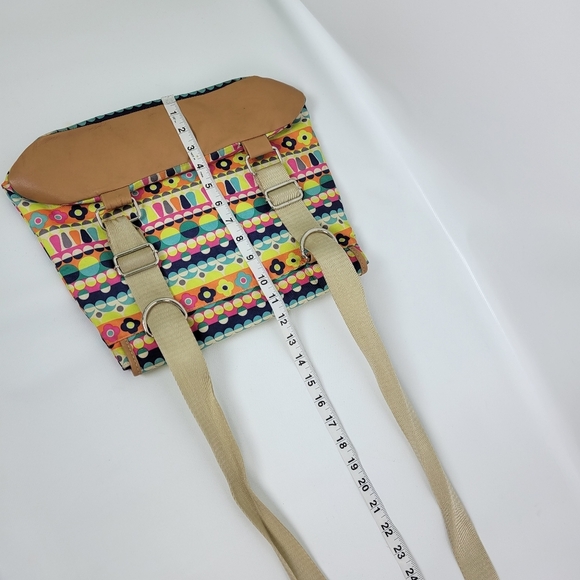 Lily Bloom Backpack Or Crossbody Vibrant Print Bag - Picture 4 of 9